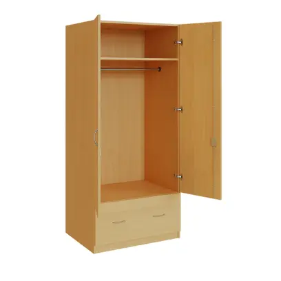 Q 24-80 skříň šatní, 2-dvéřová, 800x600x1800mm, buk royal